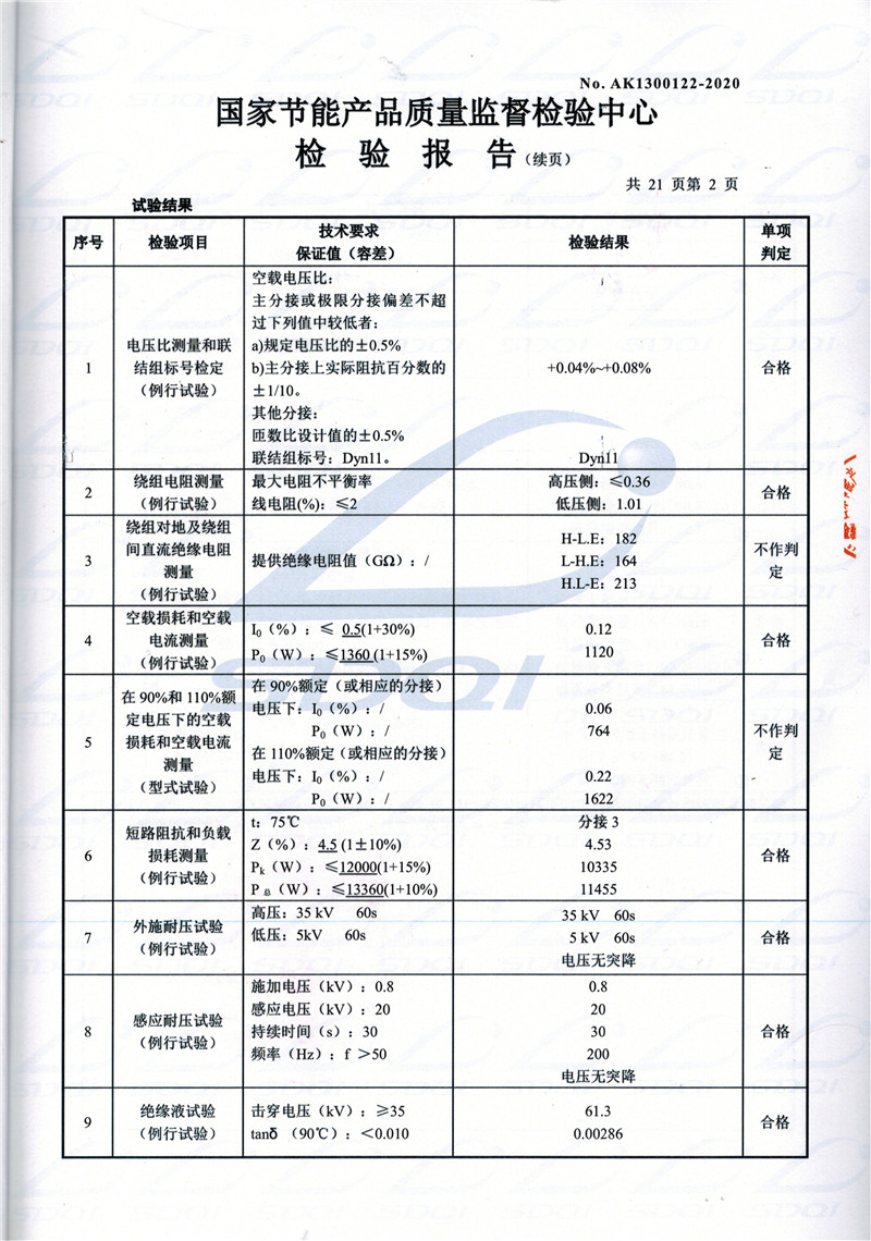 高低压试验报告-S11-1250湾里湾里湾里油浸式变压器-2.jpg